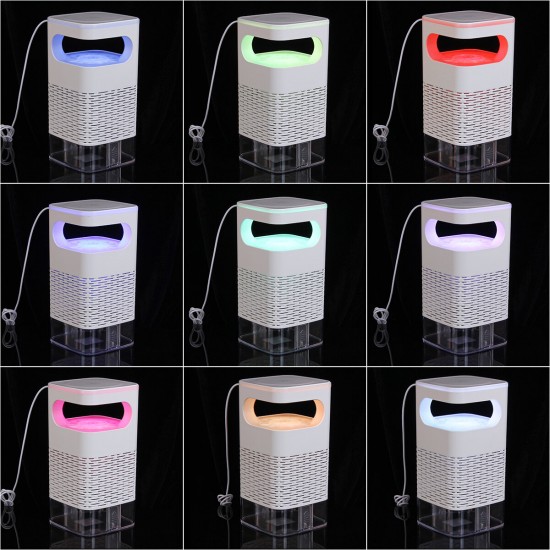 UV Mosquito Killer Lamp USB Repellent Mosquito Dispeller Light with Colorful Night Light