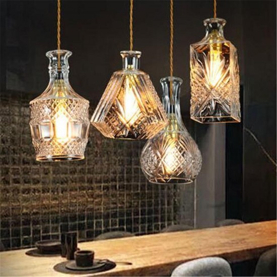 Vintage Decanter Bottle Pendant Ceiling Light Chandelier Lamp Fixture Home Decor