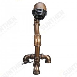 Vintage Industrial Robot Light Water Pipe Steampunk Desk Table Lamp Bedroom E27 Vintage Industrial Robot Light Water Pipe Steampunk Desk Table Lamp Bedroom E27