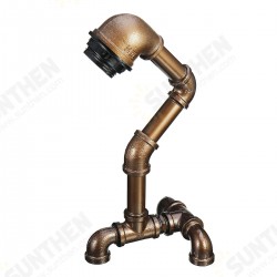 Vintage Industrial Robot Light Water Pipe Steampunk Desk Table Lamp Bedroom E27 Vintage Industrial Robot Light Water Pipe Steampunk Desk Table Lamp Bedroom E27