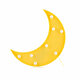 BC-NL02 Led Night Light for Kids Moon Star Cloud Bedroom Bedside Lamp Room Party Decorations