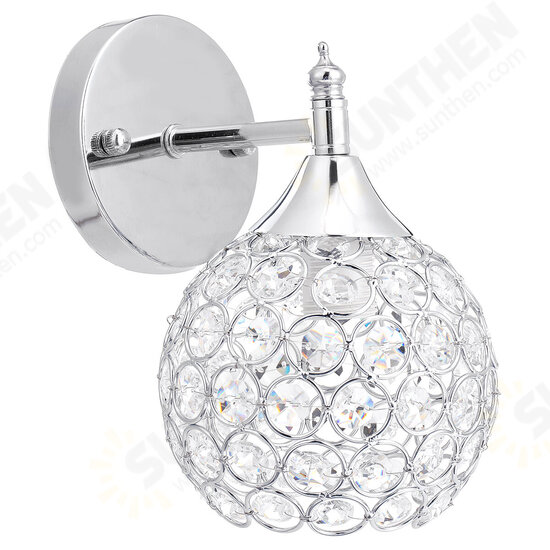 Wall Lamp Indoor Lighting Wall Lamp Crystal Lights Decoration Bedside Wall Sconce Sliver for Modern Home Lighting