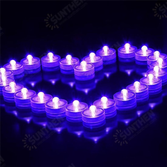 Waterproof LED Light Party Wedding Decor Floral Lamp Decoration Vase Candle Fishbowl Light