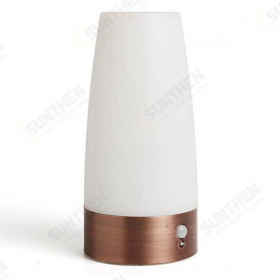 Wireless Motion Sensor Cylinder LED Night Light Battery Powered Lamp