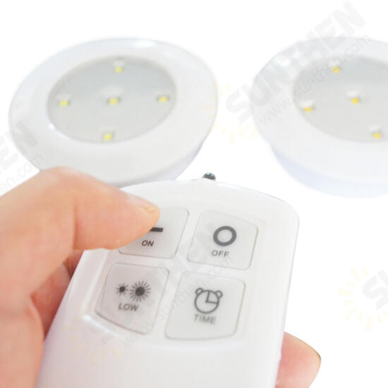 Wireless Remote Control Bright LED Night Light Battery Powered Ceiling Lamp for Kitchen Cabinet