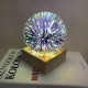 Wood Colorful 3D Magic Ball Projection Lamp Usb Power Night Light For Christmas Decorations Lights Xmas Gift
