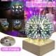 Wood Colorful 3D Magic Ball Projection Lamp Usb Power Night Light For Christmas Decorations Lights Xmas Gift