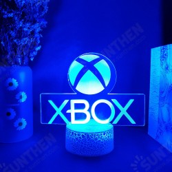 Xbox Game Icon 3D Illusion Lamp Gaming Room Desktop Setup LED Sensor Lights Color Changing Computer Backlight Room Decoration Xbox Game Icon 3D Illusion Lamp Gaming Room Desktop Setup LED Sensor Lights Color Changing Computer Backlight Room Decoration
