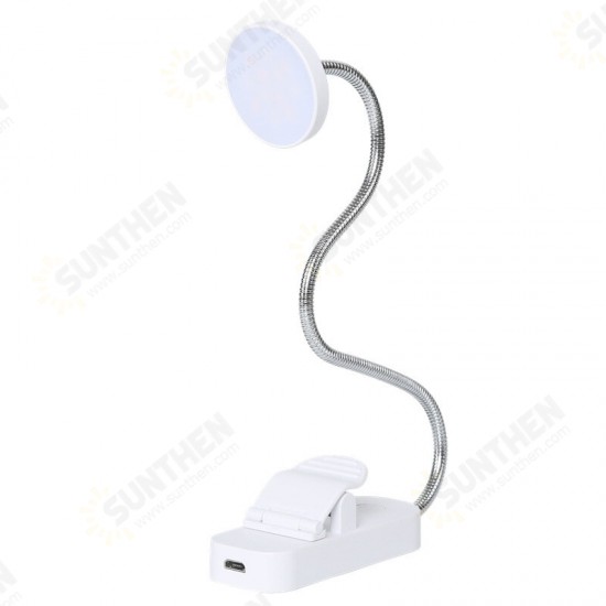 YJD-5331 USB 12LED/8LED Reading Light Three Color Temperature Gradual Dimming Book Clip Light