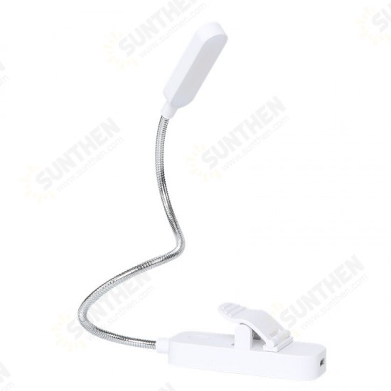 YJD-5331 USB 12LED/8LED Reading Light Three Color Temperature Gradual Dimming Book Clip Light