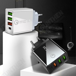 36W QC3.0 PD 4-Port USB Type-C Output Quick Charge USB Charger Universal Travel Charger for iPhone 11 Pro Max for Samsung S10 S9 HUAWEI LG 36W QC3.0 PD 4-Port USB Type-C Output Quick Charge USB Charger Universal Travel Charger for iPhone 11 Pro Max for Samsung S10 S9 HUAWEI LG