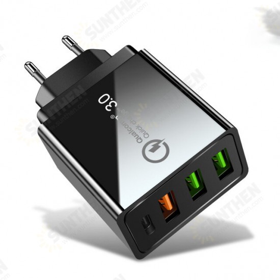 36W QC3.0 PD 4-Port USB Type-C Output Quick Charge USB Charger Universal Travel Charger for iPhone 11 Pro Max for Samsung S10 S9 HUAWEI LG 36W QC3.0 PD 4-Port USB Type-C Output Quick Charge USB Charger Universal Travel Charger for iPhone 11 Pro Max for Samsung S10 S9 HUAWEI LG