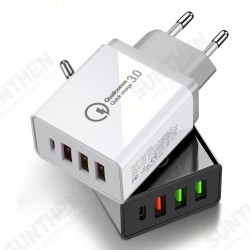 36W QC3.0 PD 4-Port USB Type-C Output Quick Charge USB Charger Universal Travel Charger for iPhone 11 Pro Max for Samsung S10 S9 HUAWEI LG 36W QC3.0 PD 4-Port USB Type-C Output Quick Charge USB Charger Universal Travel Charger for iPhone 11 Pro Max for Samsung S10 S9 HUAWEI LG