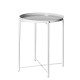 44*52cm Round Side End Coffee Table Steel Tray Metal Side Desk Furniture for Home Bedside Storage Supplies