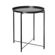 44*52cm Round Side End Coffee Table Steel Tray Metal Side Desk Furniture for Home Bedside Storage Supplies