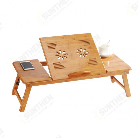 50X30x4cm Adjustable Foldable Laptop PC Desk Portable Bamboo Bed Notebook Table Holder