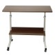 Adjustable Laptop Desk Movable Bed Desk Writing Small Desk Lifting Desk Mobile Bedside Table for Home Dormitory