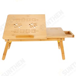 Bamboo Laptop Notebook Bed Desk Table Holder Sofa Tray Cooling Stand With Drawer Bamboo Laptop Notebook Bed Desk Table Holder Sofa Tray Cooling Stand With Drawer