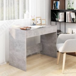 Desk Concrete Gray 39.8inchx19.7inchx30.1inch Chipboard