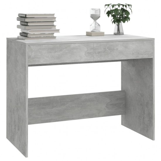 Desk Concrete Gray 39.8inchx19.7inchx30.1inch Chipboard
