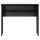 Desk High Gloss Black 35.4inchx19.7inchx29.1inch Engineered Wood