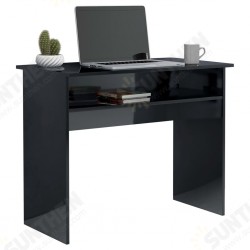 Desk High Gloss Black 35.4inchx19.7inchx29.1inch Engineered Wood Desk High Gloss Black 35.4inchx19.7inchx29.1inch Engineered Wood