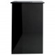 Desk High Gloss Black 39.4inchx19.7inchx29.9inch Engineered Wood