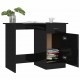 Desk High Gloss Black 39.4inchx19.7inchx29.9inch Engineered Wood