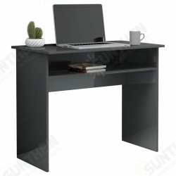Desk High Gloss Gray 35.4inchx19.7inchx29.1inch Engineered Wood Desk High Gloss Gray 35.4inchx19.7inchx29.1inch Engineered Wood