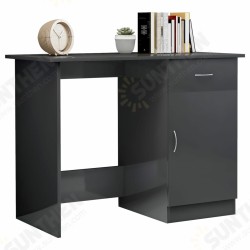 Desk High Gloss Gray 39.4inchx19.7inchx29.9inch Engineered Wood Desk High Gloss Gray 39.4inchx19.7inchx29.9inch Engineered Wood