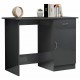 Desk High Gloss Gray 39.4inchx19.7inchx29.9inch Engineered Wood
