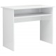 Desk High Gloss White 35.4inchx19.7inchx29.1inch Engineered Wood