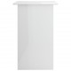 Desk High Gloss White 35.4inchx19.7inchx29.1inch Engineered Wood