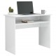 Desk High Gloss White 35.4inchx19.7inchx29.1inch Engineered Wood