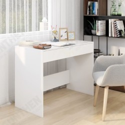 Desk White 39.8inchx19.7inchx30.1inch Chipboard Desk White 39.8inchx19.7inchx30.1inch Chipboard