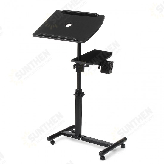 Double lifting 360 degree rotating lazy laptop Stand cooling floor removable bedside table land table