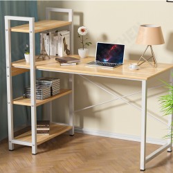 DL-OD05 47.3inch Large Desktop H-Shaped Computer Laptop Desk 15mm E1MDF X-Shaped Sturdy Steel Structure with 4 Tiers Bookshelf Perfect for Home Office DL-OD05 47.3inch Large Desktop H-Shaped Computer Laptop Desk 15mm E1MDF X-Shaped Sturdy Steel Structure with 4 Tiers Bookshelf Perfect for Home Office