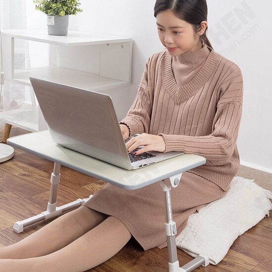 Foldable Laptop Desk Adjustable Height Computer Notebook Desk Breakfast Serving Table Bed Tray Home Office Furniture