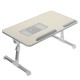 Folding Laptop Bed Table Dorm Desk Couch Table with Cooling Fan Breakfast Tray Notebook Stand Reading Holder for Bed Sofa