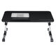 Folding Laptop Bed Table Dorm Desk Couch Table with Cooling Fan Breakfast Tray Notebook Stand Reading Holder for Bed Sofa