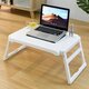 Folding Notebook Computer Desk Stand Portable Plastic Learning Desk Multifunctional Storage Desk For Laptop Notebook Bedroom Desk