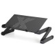 Laptop Desk Aluminum Alloy Folding Computer Notebook Desk Bed Laptop Table with Cooling Stand and Mouse Tray