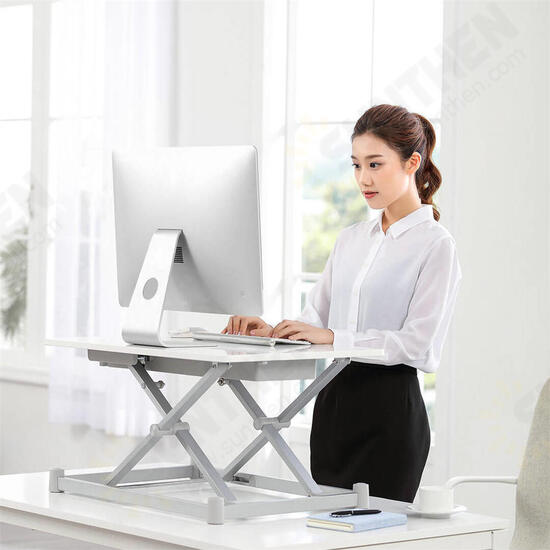 28inchx19inch Electric Height Adjustable Standing Desk Sit-Stand Desk Laptop Desk App Control memory function