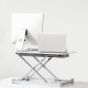 28inchx19inch Electric Height Adjustable Standing Desk Sit-Stand Desk Laptop Desk App Control memory function