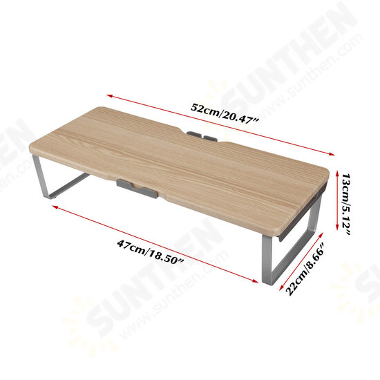 Monitor Stand Screen Riser Laptop Computer TV PC Stand MDF Board Desktop Shelf + Phone Rack AU 4 Type for Option