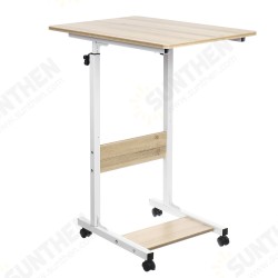 Moveable Computer Laptop Desk Height Adjustable Writing Study Table Book Storage Shelf Workstation with Wheels Home Office Furniture Moveable Computer Laptop Desk Height Adjustable Writing Study Table Book Storage Shelf Workstation with Wheels Home Office Furniture