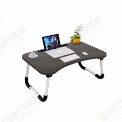 Portable Foldable Laptop Desk with Phone Slot Cup Holder Lazy Bed Study Desk for Home Office Portable Foldable Laptop Desk with Phone Slot Cup Holder Lazy Bed Study Desk for Home Office