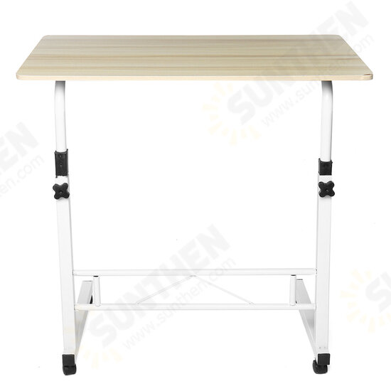 Removable Laptop Table Lifting Desk Tabletop Food Tray Bedside Table Bed Sofa Stand with Wheel