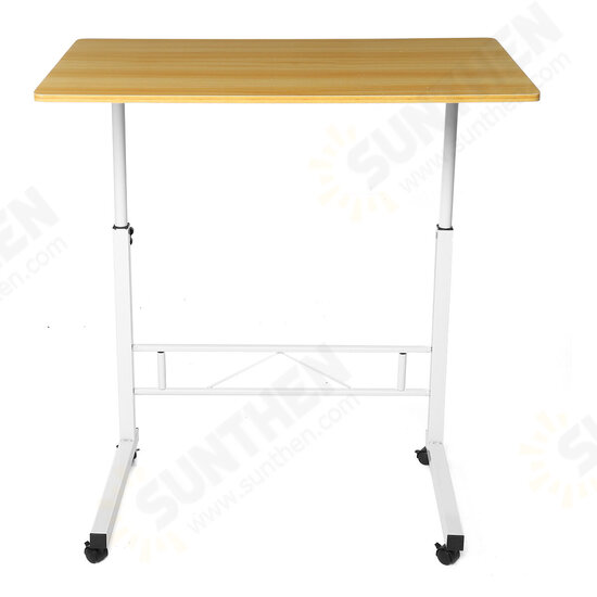 Removable Laptop Table Lifting Desk Tabletop Food Tray Bedside Table Bed Sofa Stand with Wheel