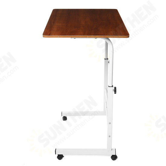 Removable Laptop Table Lifting Desk Tabletop Food Tray Bedside Table Bed Sofa Stand with Wheel